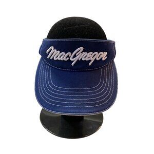MacGregor Golf Sun Visor Used Blue White Adjustable Mactec